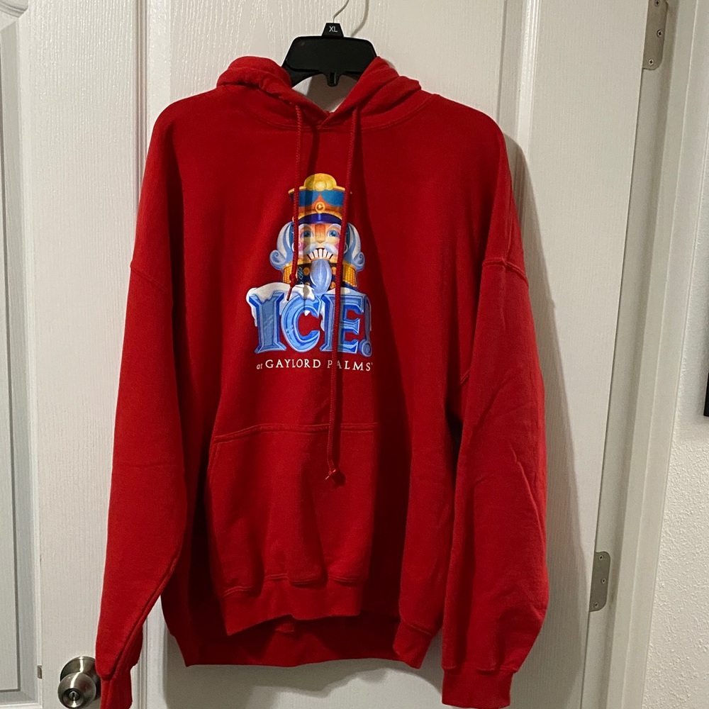 Red Graphic Hoodie for Men
